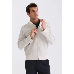 Taş Comfort Fit Dik Yaka Önü Fermuarlı Mevsimlik Mont