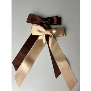 Saten Kurdele Fiyonk Otomatik Saç Tokası