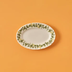 Bella Maison Sicilia Porselen Kayık Tabak Yeşil (20 Cm)