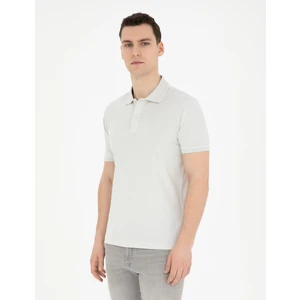 Pierre Cardin Erkek Açık Gri Slim Fit Basic Tişört 50280754-VR001