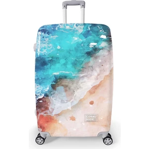 Coral High Renkli Desenli Pc Büyük Boy Valiz (70CM) 16813