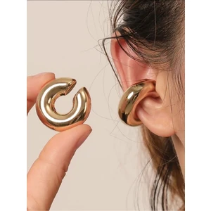 Kadın Çelik Gold Altın Halka Küpe Kıkırdak 2cm 2'li