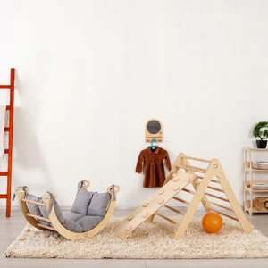 Montessori Tırmanma Seti, Pikler Seti, Tırmanma Üçgeni ,montessori Tırmanma Seti (Üçgen - Kemer - Merdiven Rampa