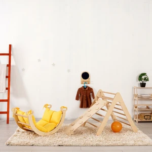 Montessori Tırmanma Seti, Pikler Seti, Tırmanma Üçgeni ,montessori Tırmanma Seti (Üçgen - Kemer - Merdiven Rampa