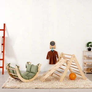 Montessori Pikler Seti [Üçgen - Minderli Halka- Rampa]