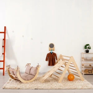 Montessori Tırmanma Seti, Pikler Seti, Tırmanma Üçgeni ,montessori Tırmanma Seti (Üçgen - Kemer - Merdiven Rampa