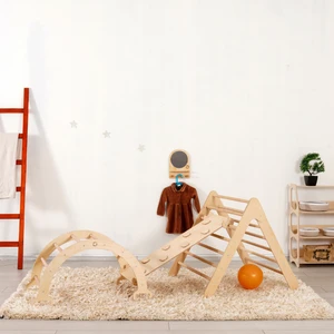 Montessori Tırmanma Seti, Pikler Seti, Tırmanma Üçgeni ,montessori Tırmanma Seti (Üçgen - Kemer - Merdiven Rampa
