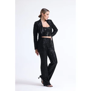 Beli Lastikli  Payet Abiye Pantolon | PNT35233