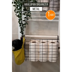 Asılabilir Havlupan Düzenleyici Banyo Havluluk Kurutma Sepeti Tuvalet Kağıdı Organizeri 1 Adet