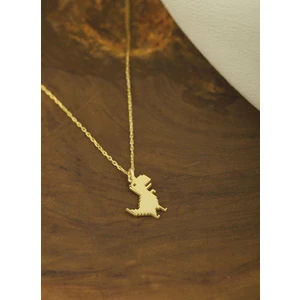 Dkmn Silver Piksel Dinazor Kolye Unisex Gümüş Kolye Google Piksel Kolye