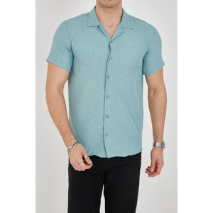 Enzim Jeans Erkek Slim Fit Polycotton Kısa Kol Gömlek