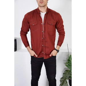Enzim Jeans Erkek Slim Fit Kot Gömlek