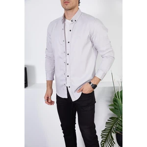 Enzim Jeans Erkek Slim Fit Kot Gömlek