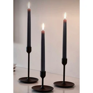 Ahlat Store Mum Sedefli 2 Adet Silindir Konik Uzun Ince Konik 2'li Gül Candle 2 Adet Mum