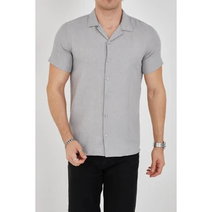 Enzim Jeans Erkek Slim Fit Polycotton Kısa Kol Gömlek