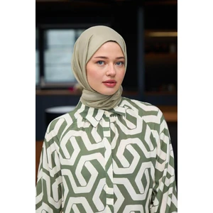 Düz Desen Vual Şal Çağla Yeşil Vual Ipek Şal -  9800-04