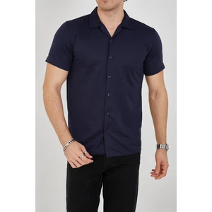 Enzim Jeans Erkek Slim Fit Polycotton Kısa Kol Gömlek