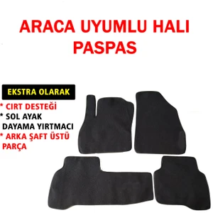 Rs Auto Aksesuar  Fiorinoo Araca Uyumlu Halı Paspas