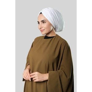 Hürrem Bone Beyaz Drapeli Salaş Tesettür Bone Sandy Büzgülü 2315_42