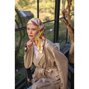 Canvas Desen Soft Eşarp Lila 1164-09