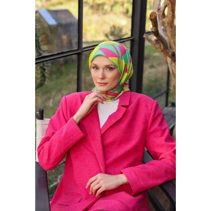 Canvas Desen Soft Eşarp Lacivert 1164-12