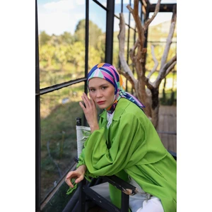 Boheme Collection Soft Eşarp Pembe Lacivert 1174-14