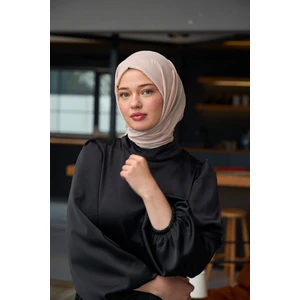 Düz Desen Vual Şal Pudra Pembe Vual Ipek Şal -  9800-37