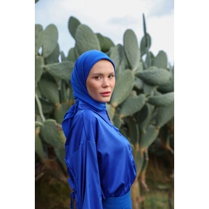 Celina Jakar Eşarp Parlament Mavi 9902-19