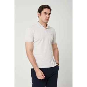 Erkek Yakalı Krem  Tshirt