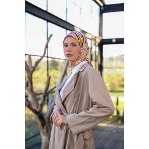 Poncy Desen Soft Eşarp Turuncu Altuni 1169-07