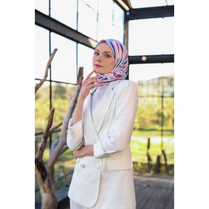 Poncy Desen Soft Eşarp Pembe 1169-06