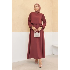 Kolları Piliseli Etek Tunik Takım - Gül Kurusu