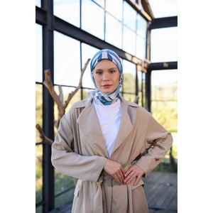 Boheme Collection Soft Eşarp Mavi Somon 1174-10