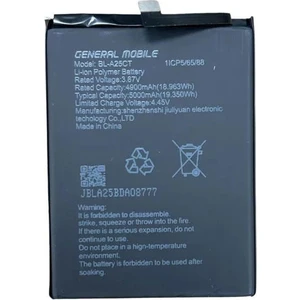 Tekno Prime General Mobile GM21 Pro ile Uyumlu Ithal Pil
