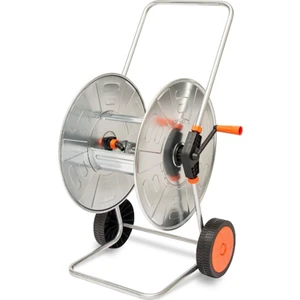 315 Hortum Makarası Tekerli Krom Metal (110 mt-1/2'')