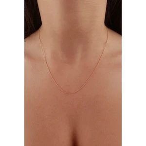 Fiyonk Kuyumculuk 14 Ayar Altın Rose Topçuk Zincir 1.00 mm