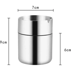 Saral Brothers Dekoratif Paslanmaz Çelik Küllük 9 cm