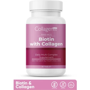 Biotin With Collagen,Saç Vitamini, Tırnak & Cilt Için Güçlendirici