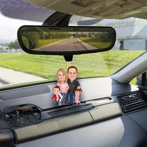 Wonder Like 4 Kişilik Aile Portresi Happy Family Araba Dikiz Ayna Süsü