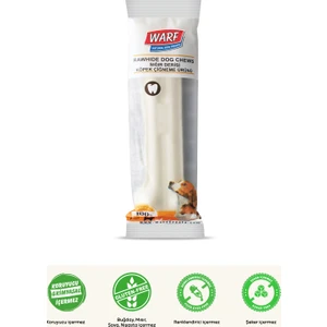 Warf Naturals Beyaz Pres Kemik 15,5 cm Doğal Yenilebilir Çiğneme Ödül Kemiği
