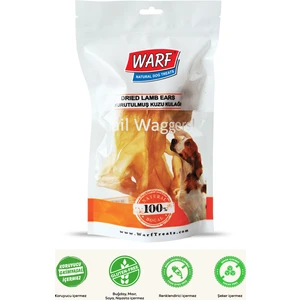 Warf Naturals Kurutulmuş Kuzu Kulak Köpek Ödül Maması 120GR.