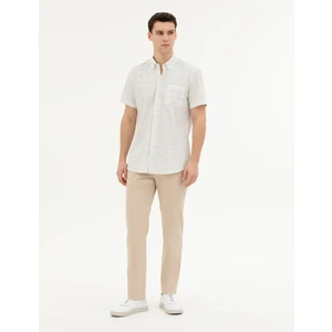 Pierre Cardin Erkek Bej Regular Fit Kanvas Pantolon 50288510-VR011