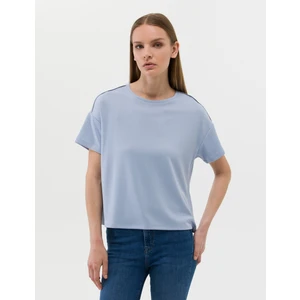 Pierre Cardin Kadın Mavi Regular Fit Tişört 50269359-VR036