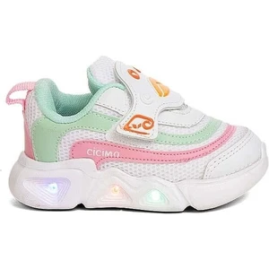 Cicimo Kids Cicimo Işıklı Renkli Tarz Günlük Rahat Ortopedi Hafif Bebe Çocuk Spor Buz Oranj