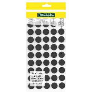 Siyah Yapışkanlı Keçe (Ø 18 mm)