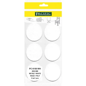 Beyaz Yapışkanlı Keçe (Ø 50 mm)
