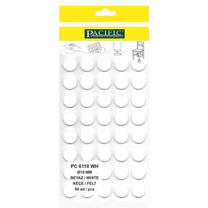 Beyaz Yapışkanlı Keçe (Ø 18 mm)