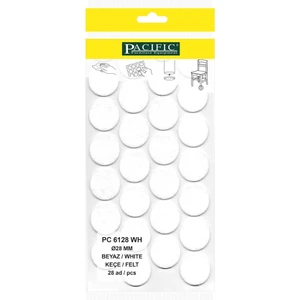 Beyaz Yapışkanlı Keçe (Ø 28 mm)