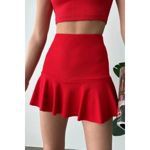 Sevenline Kadın Fitilli Mini Şort Etek