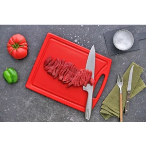 MUTFAK10 Polietilen Kesim Tahtası Kırmızı 32,5*26,5*1 cm
